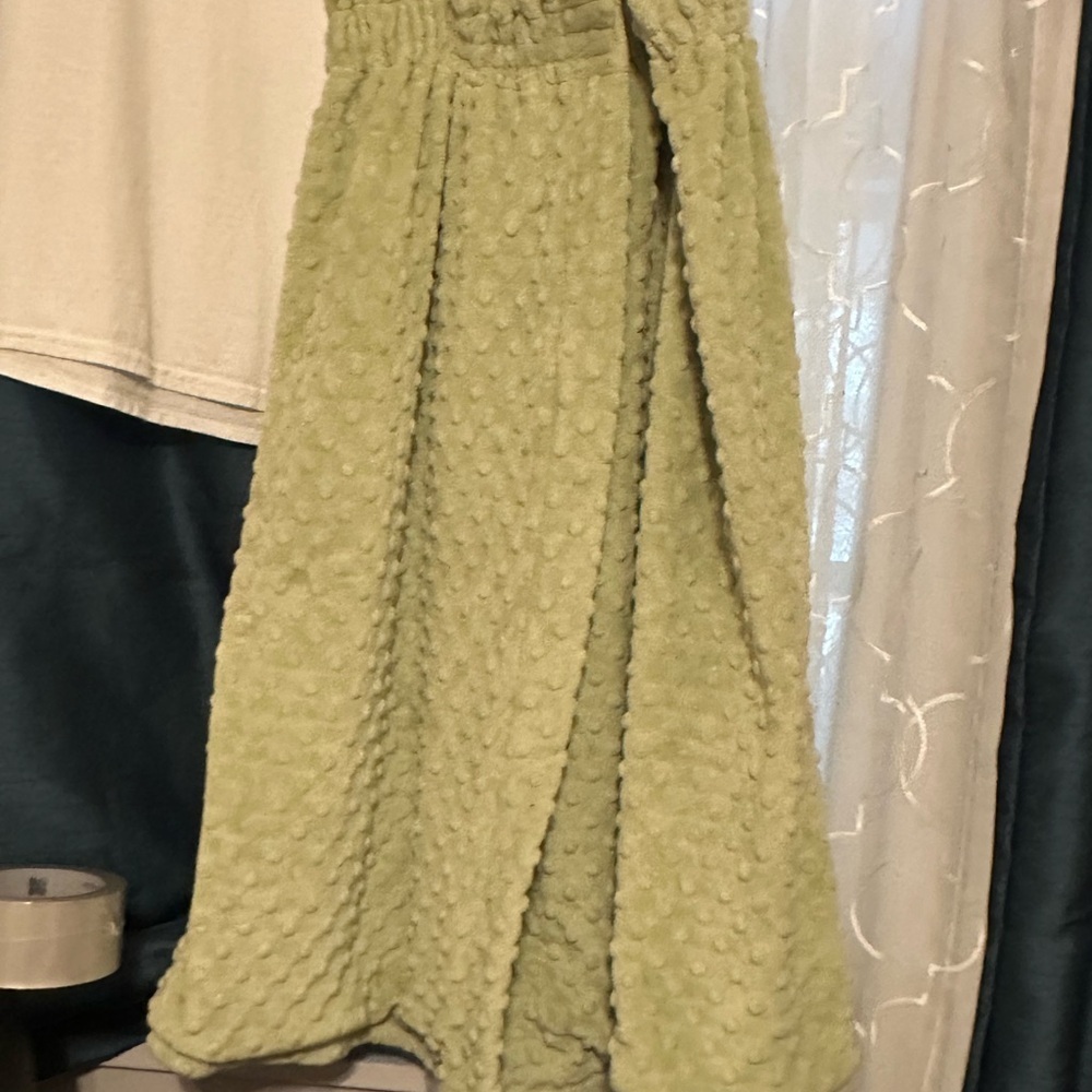 Green Textured Women's towel wrap